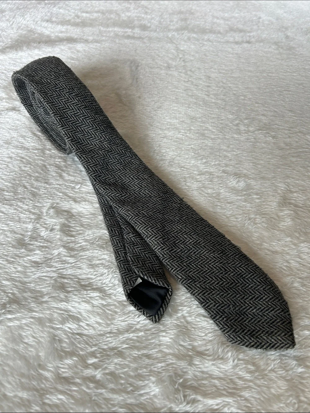 Oscar de la Renta Wool Tie | Gray And Black